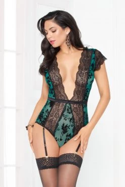 Seven Till Midnight Simply Sexy Harness Teddy -Garter Lingerie Shop unnamed file 1190