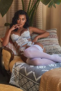 Roma Costume Strappy Satin And Lace Bustier -Garter Lingerie Shop unnamed file 131