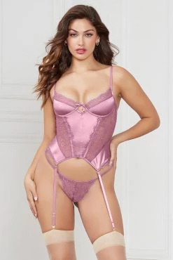 Seven Til Midnight Midnight Glamour Bustier Set