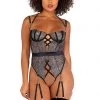 Roma Costume Sparkle Chain Crotchless Teddy -Garter Lingerie Shop unnamed file 1351
