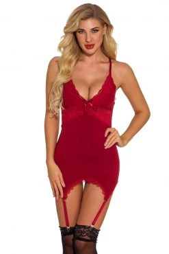 3WISHES Ga Ga Gorgeous Garter Chemise