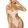 Roma Costume Embroidered Floral Teddy With Chain Wrap And Garters -Garter Lingerie Shop unnamed file 1451