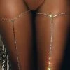 3WISHES Rhinestone Leg Garter