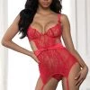 Seven Till Midnight Queen Of Hearts Garter Chemise