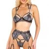 Roma Costume Sparkle Chain Bra And Garter Set