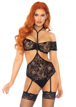 Leg Avenue Lace Bandeau And Teddy Set -Garter Lingerie Shop unnamed file 1718