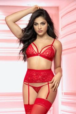 Mapalé Racy Red Cage Bra And Garter Set -Garter Lingerie Shop unnamed file 1890
