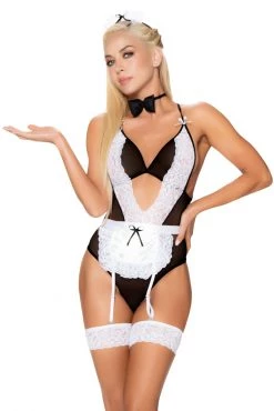 Mapalé French Maid Teddy Set -Garter Lingerie Shop unnamed file 1939