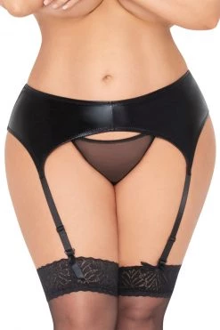 Seven Til Midnight Stretch Lamé Garter Belt -Garter Lingerie Shop unnamed file 2002