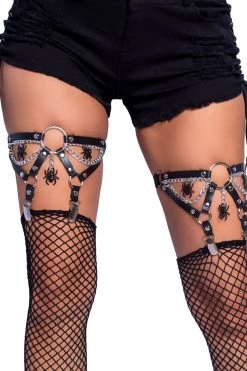 Leg Avenue Chains And Spiders Leg Garters
