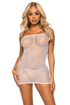 Leg Avenue Sparkle Net Tube Dress -Garter Lingerie Shop unnamed file 225