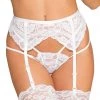Shirley Of Hollywood Empress White Floral Lace Garter Belt -Garter Lingerie Shop unnamed file 2255