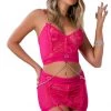 G World Intimates Lipstick Defining Bustier And Garter Skirt