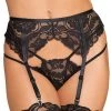 Shirley Of Hollywood Empress Black Floral Lace Garter Belt -Garter Lingerie Shop unnamed file 2328