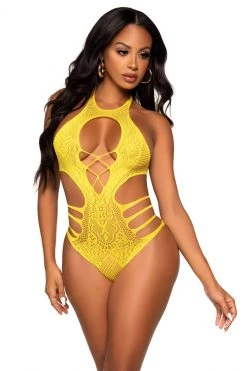 Leg Avenue Strappy Seamless Lace Bodysuit -Garter Lingerie Shop unnamed file 253