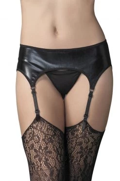 Leg Avenue Wet Look Garter Belt