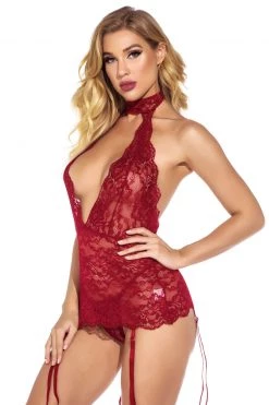 3WISHES High Neck Keyhole Garter Chemise -Garter Lingerie Shop unnamed file 2736