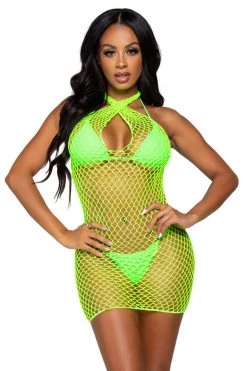Leg Avenue Criss Cross Net Chemise -Garter Lingerie Shop unnamed file 289