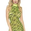 Leg Avenue Neon Zebra Racerback Dress -Garter Lingerie Shop unnamed file 2949