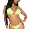 Leg Avenue Domino Lime Rhinestone Bikini Set