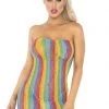 Leg Avenue Rainbow Leopard Tube Dress