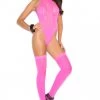Elegant Moments Pink Opaque Teddy And Stockings -Garter Lingerie Shop unnamed file 3068
