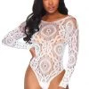 Leg Avenue Crochet Lace Teddy -Garter Lingerie Shop unnamed file 3099