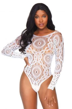 Leg Avenue Crochet Lace Teddy -Garter Lingerie Shop unnamed file 3101