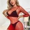 3WISHES Simply Seamless Fishnet Chemise -Garter Lingerie Shop unnamed file 3114
