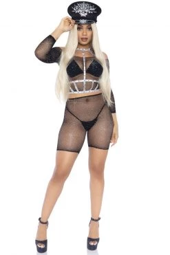 Leg Avenue Rhinestone Fishnet Top And Bike Shorts -Garter Lingerie Shop unnamed file 3268