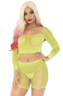 Leg Avenue Rhinestone Fishnet Top And Bike Shorts -Garter Lingerie Shop unnamed file 3269