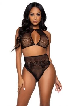 Leg Avenue Seamless Keyhole Bra Set