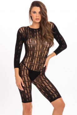 René Rofé Exotic Crotchless Bodystocking
