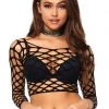 Leg Avenue Wide Net Crop Top