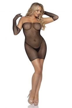 Leg Avenue Fishnet Tube Dress Set -Garter Lingerie Shop unnamed file 3468