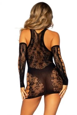 Leg Avenue Seamless Pothole Chemise And Gloves -Garter Lingerie Shop unnamed file 3515