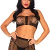 Leg Avenue Fishnet Bandeau Top Set