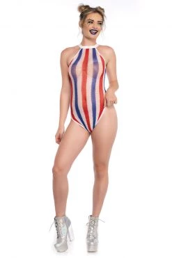 Leg Avenue Net Striped Bodysuit -Garter Lingerie Shop unnamed file 3623