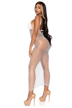 Leg Avenue Long Fence Net Gown -Garter Lingerie Shop unnamed file 372