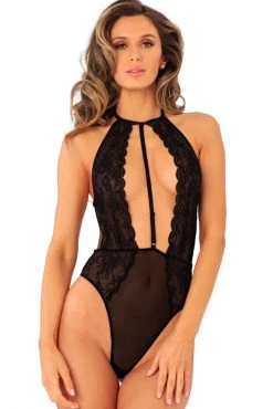René Rofé Hot Pursuit Lace Bodysuit -Garter Lingerie Shop unnamed file 3937