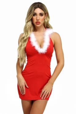 3WISHES Holiday Honey Lingerie Dress -Garter Lingerie Shop unnamed file 3953