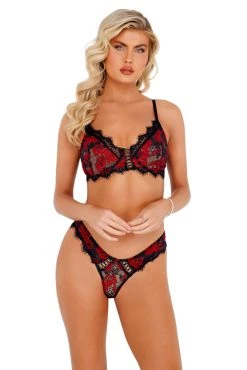 Roma Costume Floral Lace Bralette Set -Garter Lingerie Shop unnamed file 3974