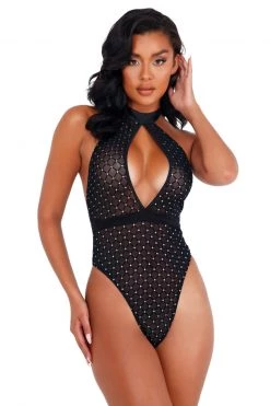 Roma Costume Sheer Glitter Teddy