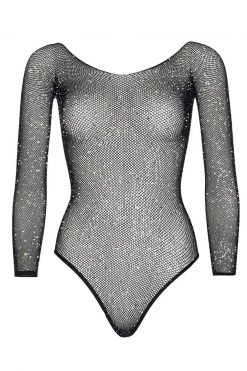 Leg Avenue Rhinestone Fishnet Bodysuit -Garter Lingerie Shop unnamed file 417