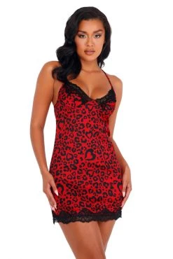 Roma Costume Heart Leopard Chemise