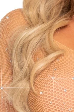 Leg Avenue Rhinestone Fishnet Bodysuit -Garter Lingerie Shop unnamed file 426