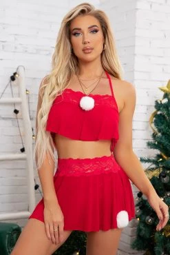 3WISHES Sexy Santa Pajamas -Garter Lingerie Shop unnamed file 4272