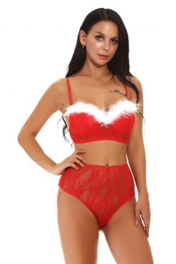 3WISHES Claus' Cutie Bra Set -Garter Lingerie Shop unnamed file 4285