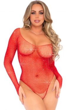 Leg Avenue Rhinestone Fishnet Bodysuit -Garter Lingerie Shop unnamed file 431