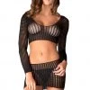 René Rofé Crochet Net Top And Skirt -Garter Lingerie Shop unnamed file 436